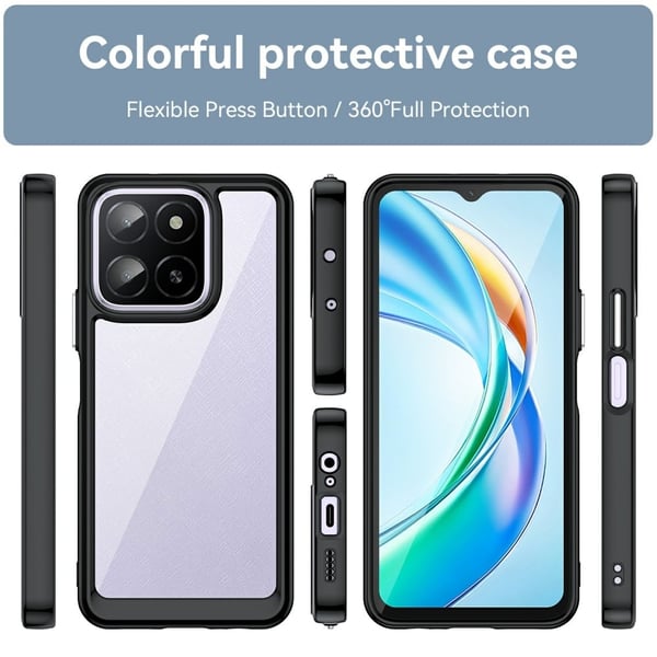 Honor X5b / Honor X5b Plus / Honor X6a / Honor X6b smart akryldeksel - Svart
