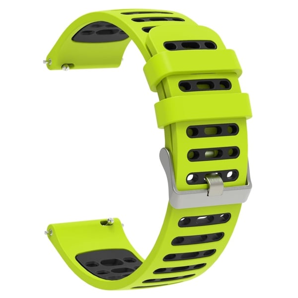 22 mm silikonarmbånd Keep Watch Pilot 1 / Xiaomi Watch S4 / Huawei Watch GT 5 Pro 46 mm Dual Color Watch Strap - Gressgrønn + Mørkegrå