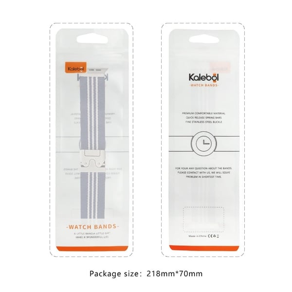KALEBOL Nylonklokkearmbånd Apple Watch Series 10 42 mm fallskjermspenne - Blå + Blå