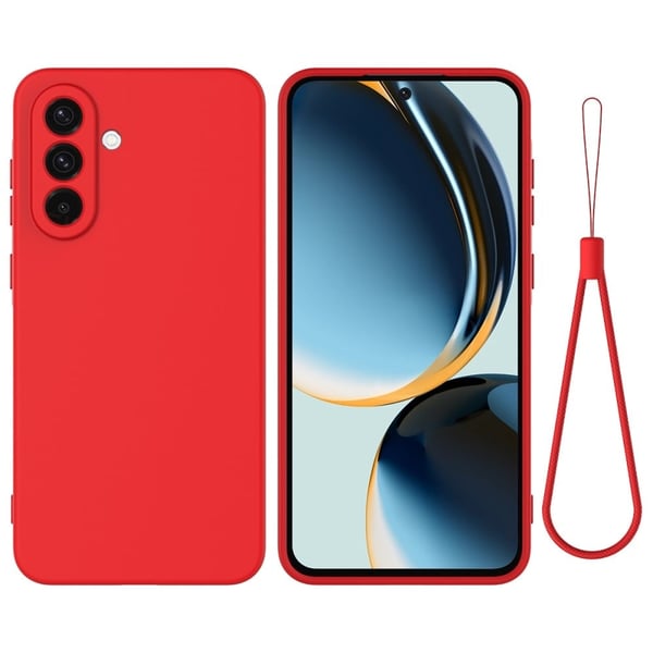 Matte Liquid Samsung Galaxy A56 silikone cover - Rød