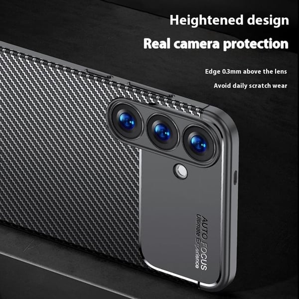 Carbon Shield Samsung Galaxy S25 cover - Sort