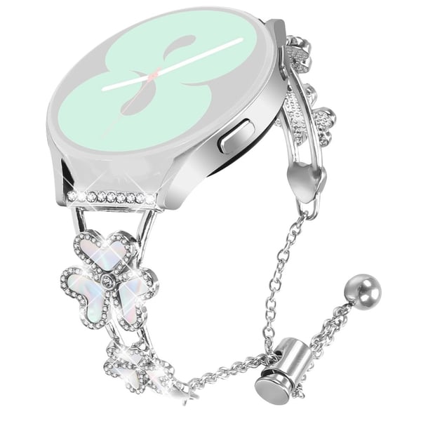 Metallbånd Honor Watch ES Heart Clover Decor-klokkearmbånd - Sølv