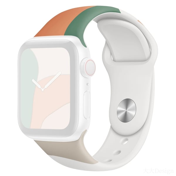 KALEBOL Morandi Silikonarmbånd Apple Watch Series 10 46mm Armbånd - Grønn