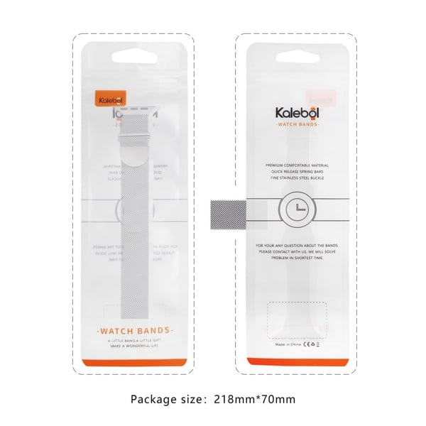 KALEBOL Milanese Watchband Apple Watch Series 10 46mm rustfri stålrem - Lilla + Lyserød
