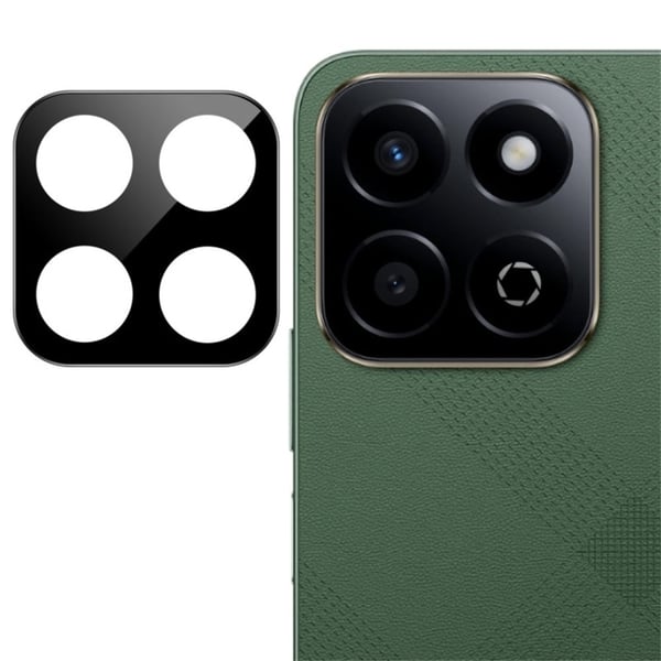 IMAK kamerabeskytter i glass med akryllinsedeksel for Honor X7c / Honor 200 Smart / Honor Play 60 Plus - Sort Utgave