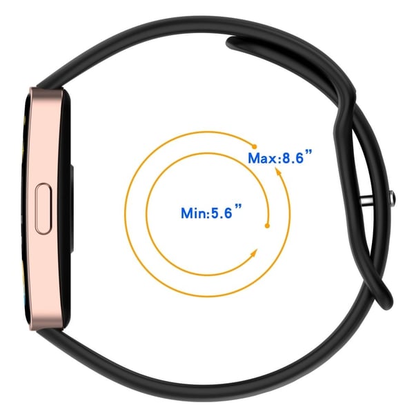 Silikonklokkerem Huawei Band 9 NFC / 9 / 8 NFC / 8 Slim Fit Figur 8 Armbånd - Grønn