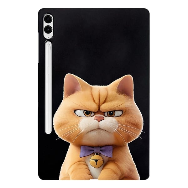 Samsung Galaxy Tab S10 Plus / S9 FE Plus / S9 Plus Case Pattern Printing Slim Flexible Tablet Protective Cover - Garfield Cat