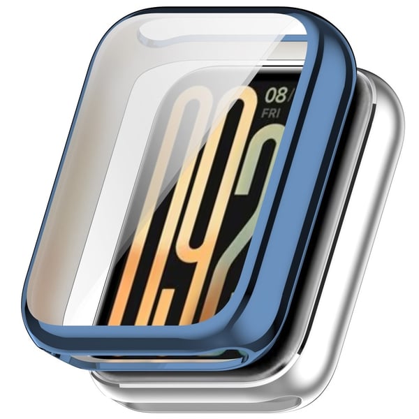 Xiaomi Smart Band 9 Pro Watch Case All-Around Fleksibelt galvaniserende beskyttelsesdeksel - Blå