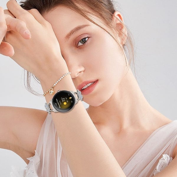 Metallbånd Hjertekløverdekor Google Pixel Watch 3 41mm / Pixel Watch 2 / Pixel Watch Watchband Armbånd Erstatning - Stjernelys