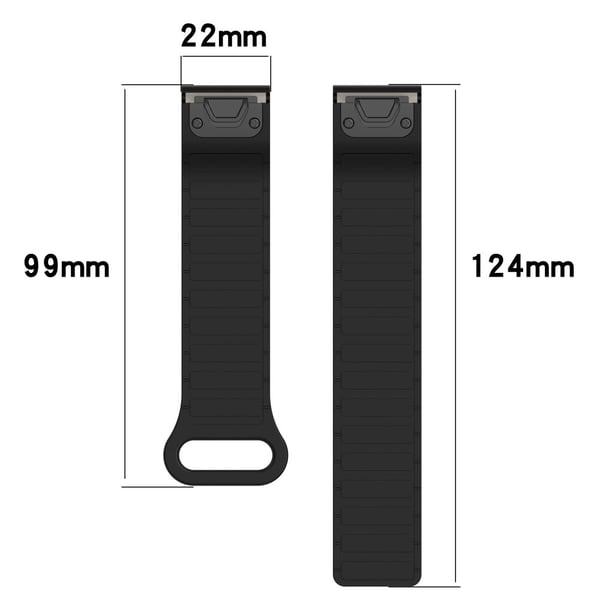 22 mm magnetisk klokkerem Garmin Fenix 8 47 mm / Fenix E 47 mm hurtigutløsende myk silikonrem - Rosa + Stjernelys