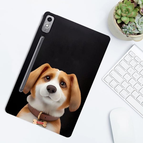 Lenovo Tab P12 Case Pattern Printing Slim Flexible Tablet Protective Cover - Harrier Beagle