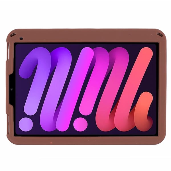 iPad mini (2024) / mini (2021) Silicone Case Bear Kickstand Tulip Tablet Cover