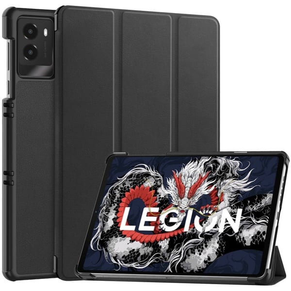 Lenovo Legion Y700 (2025) Fodral Anti-Drop Läder Stativ Tablet Cover - Svart