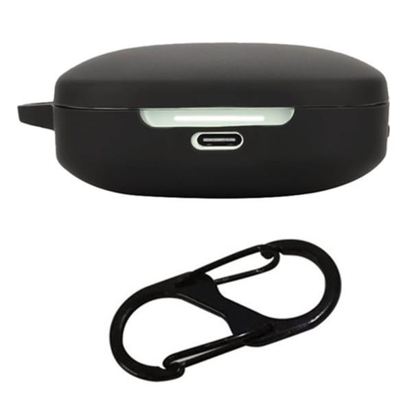 Xiaomi Redmi Buds 6 Silikoni Case Bluetooth-kuulokkeiden suojakotelo, jossa on kadonnut solki - Musta