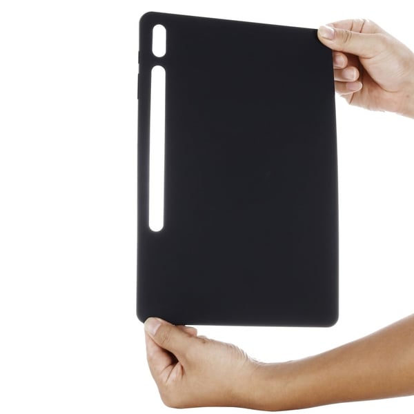 Samsung Galaxy Tab S10 Plus Kotelo Neste Silikoni Anti-Scratch Tablet Cover - Musta