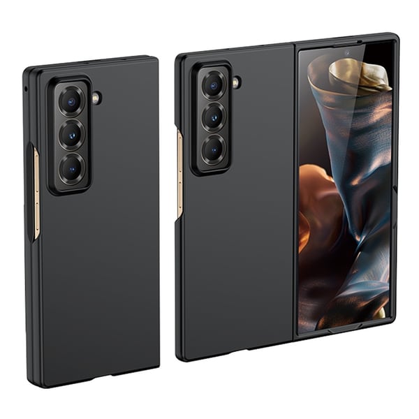 Samsung Galaxy Z Fold Special Case Skin-Touch Texture Hard Bump Resistant taittuva puhelimen kansi - Musta