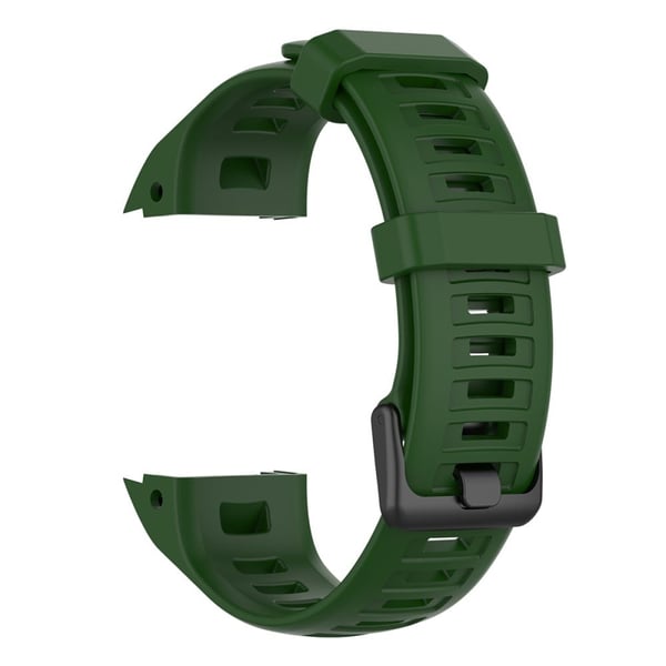 Silikoneurrem Garmin Instinct Tactical / Instinct Tide / Instinct 2 / Instinct Håndledsrem med sort spænde - Militærgrøn
