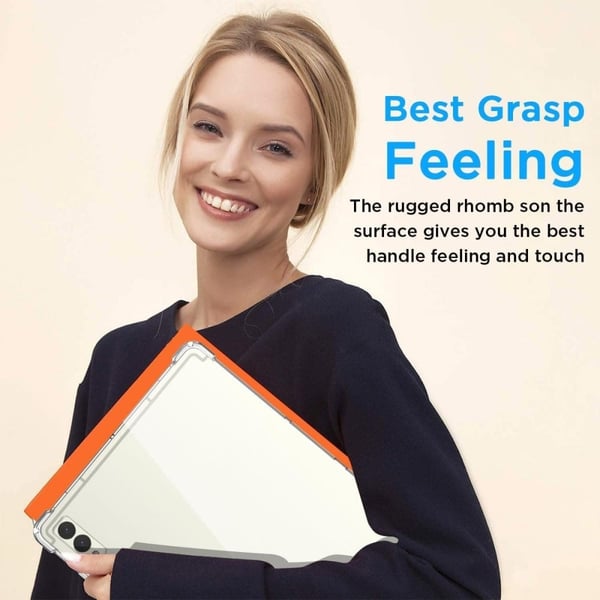 Samsung Galaxy Tab S10 Plus Case Four Corner Shockproof Clear Tablet Flexible Cover