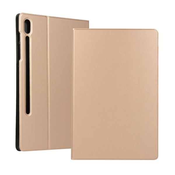 Shockproof Vegan Leather Shockproof Folio Stand Tablet Case Cover Protector Lenovo Tab P12 Pro - Gold