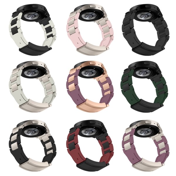 20 mm klokkerem Samsung Galaxy Watch7 44 mm / 40 mm / Galaxy Watch FE 40 mm T-Type magnetisk lås i rustfritt stål - Lilla / Stjernelys
