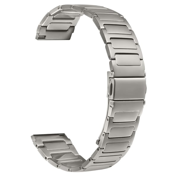 Metallklokkearmbånd Fitbit Versa 2 / Versa Lite / Versa Justerbar klokkerem - Titan Metallklokkearmbånd Fitbit Versa 2 / Versa Lite / Versa Justerbar klokkerem - Titan