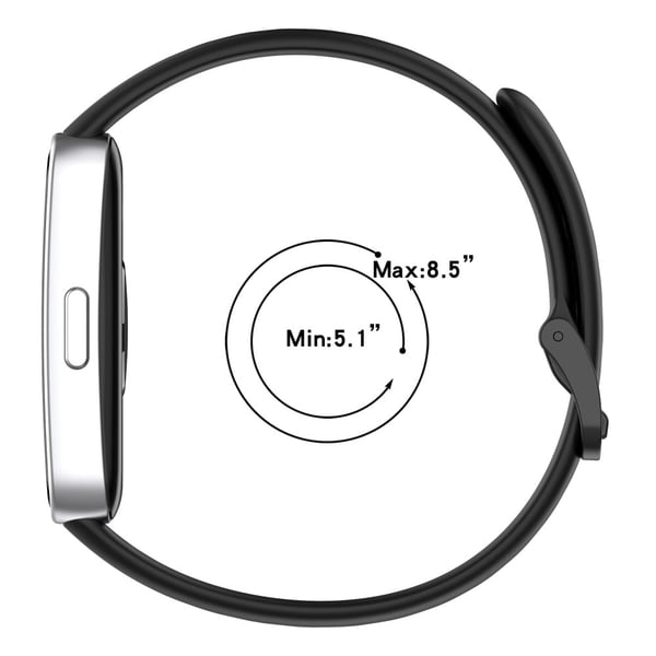 Silikonklokkerem Huawei Band 9 NFC / 9 / 8 NFC / 8 Justerbart erstatningsarmbånd - Grønn