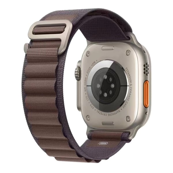 Nylonarmbånd Apple Watch Series 10 42 mm klokkerem (metalladapter) - Indigo