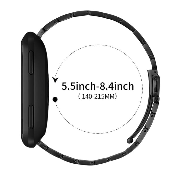 Metallklokkearmbånd Huawei Watch GT 4 46 mm justerbar klokkerem - Svart