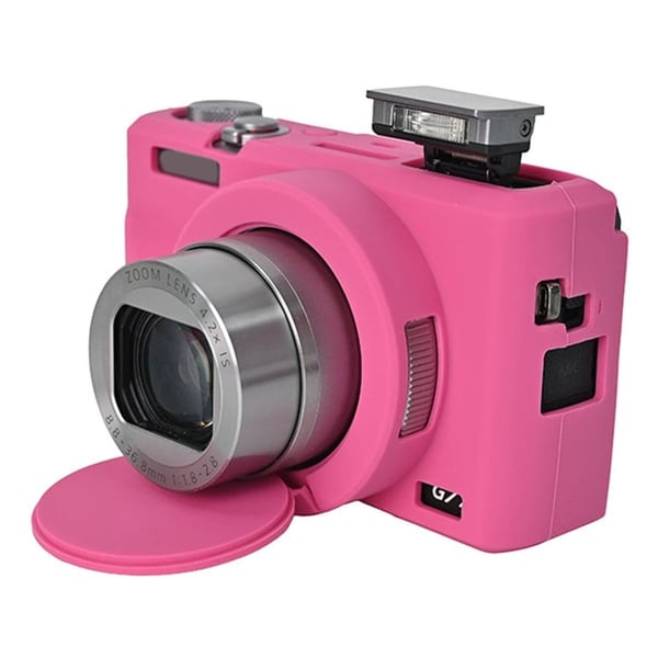Canon G7 X Mark III Protective Case Dust-Proof Silicone Camera Cover - Rose