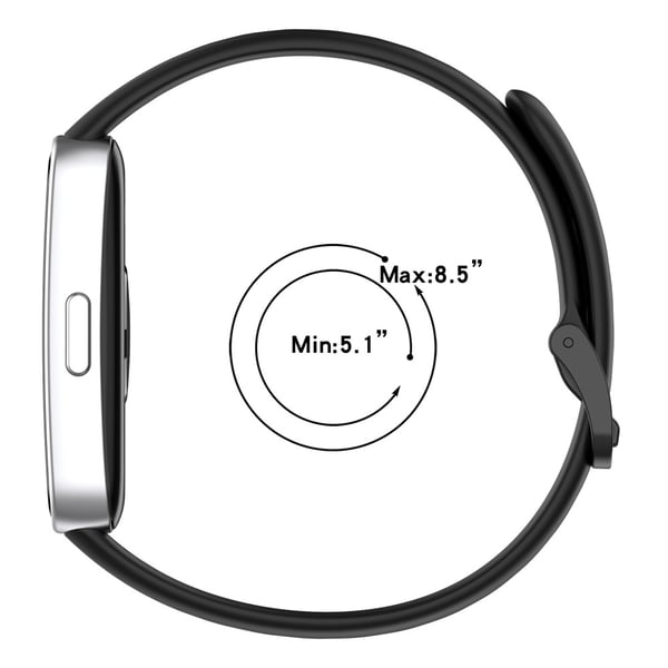 Silikonklokkerem Huawei Band 9 NFC / 9 / 8 NFC / 8 Justerbart erstatningsarmbånd - Marineblå