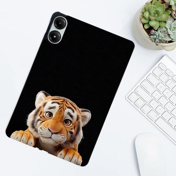 Flexible Case Xiaomi Redmi Pad Pro 5G / Pad Pro / Poco Pad 4G Pattern Printing Slim Tablet Protective Cover - Little Tiger