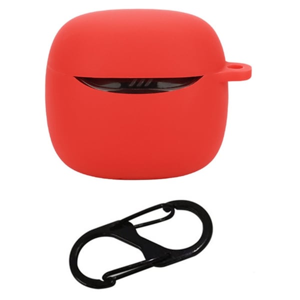 JBL Tune Flex 2 Bluetooth Earphone Case Silicone Protective Cover with Hanging Buckle - Red JBL Tune Flex 2 Bluetooth Earphone Case Silicone Protective Cover with Hanging Buckle - Red