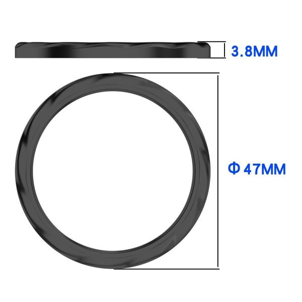 Watch Bezel Ring Xiaomi Watch S4 / S4 eSIM Version / S3 / S3 eSIM Version Rustfritt ståldeksel med herdet glassfilm - Svart Tråd
