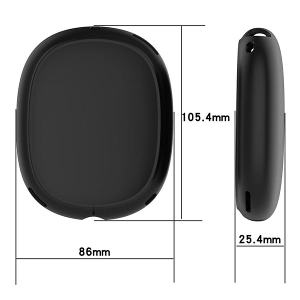 Silicone Case Cover AirPods Max 2 Bluetooth Headset Anti-Scratch Ear Pad Soft Shell Protectors - White