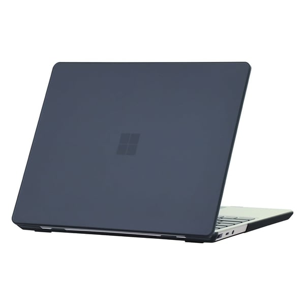 Matte Case Microsoft Surface Laptop Go 3 / 2 / 1 12.4 inch (1943 / 2013) Hard Bump Resistant Laptop Cover - Black