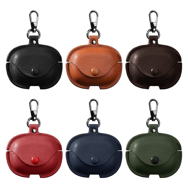Xiaomi Redmi Buds 6 Charging Case Cover Leather Bump Resistant Earbuds Protective Case - Green