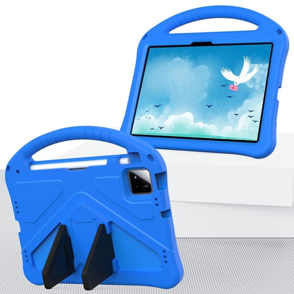 Xiaomi Pad 7 Pro / Pad 7 Case EVA Tablet Cover with Handle Kickstand Children Friendly - Blue