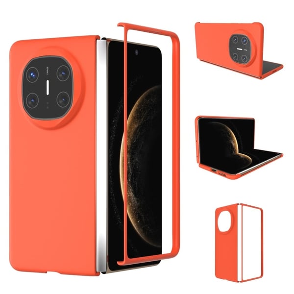 Huawei Mate X6 Case Skin-Touch Texture Hard Bump Resistant Folding Phone Cover - Orange