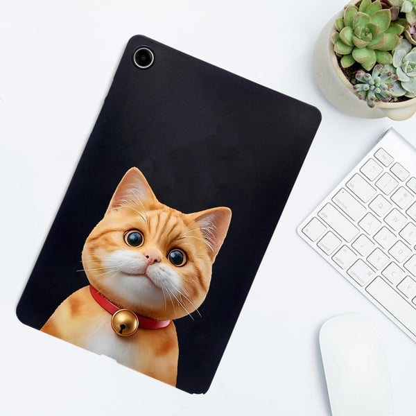 Samsung Galaxy Tab A9 Plus Case Pattern Printing Slim Flexible Tablet Protective Cover - Shorthair Cat
