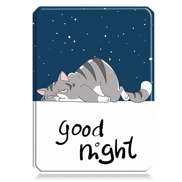 Amazon Kindle Paperwhite (2024) Case Pattern Print Flexible E-Reader Cover - Cat