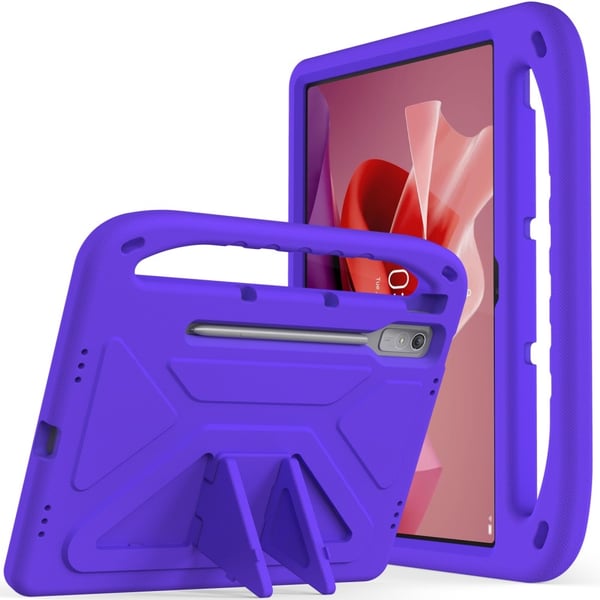 Lenovo Tab P12 EVA Case Handle Shockproof Kid-Friendly Tablet Cover - Purple