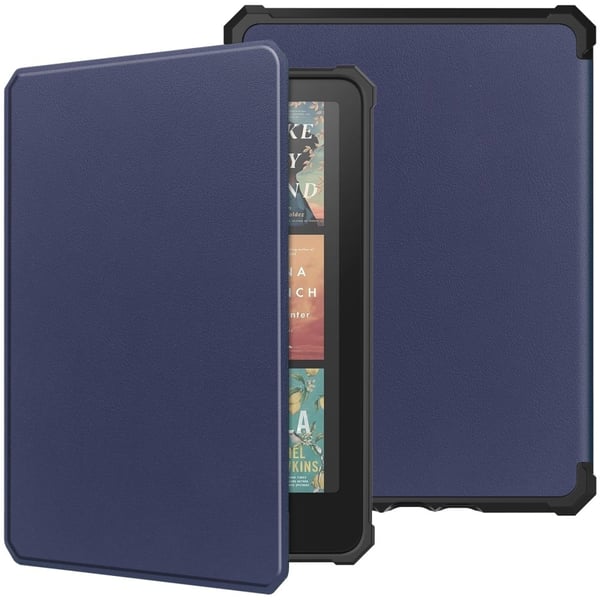 Amazon Kindle Paperwhite (2024) Etui i vegansk læder og fleksibelt e-reader cover Auto Wake / Sleep - Blå