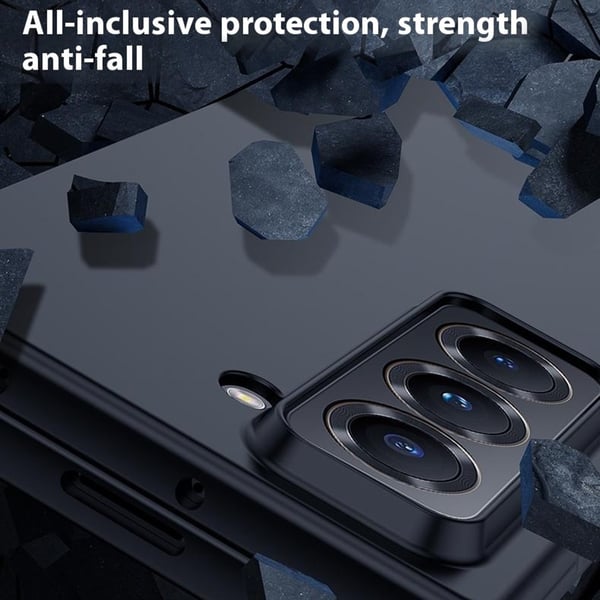 Samsung Galaxy Z Fold Special Case Skin-Touch Texture Hard Bump Resistant taittuva puhelimen kansi - Pinkki