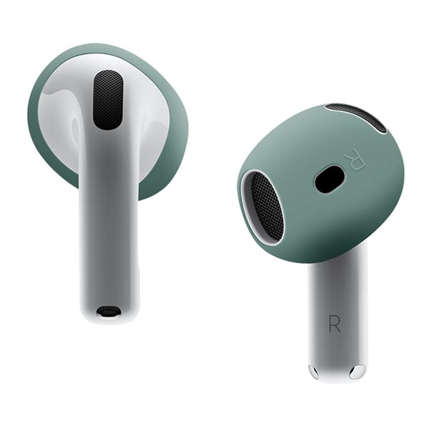 AirPods 4 Earbuds Anti-Slip Silicone Cover Bluetooth Earphones Earmuffs Ear Tips - Blackish Green AirPods 4 Earbuds Anti-Slip Silicone Cover Bluetooth Earphones Earmuffs Ear Tips - Blackish Green