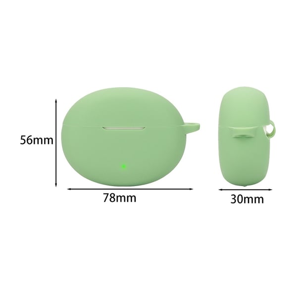 OnePlus Buds Pro 3 Bluetooth Earphones Case Soft Silicone Cover with Anti-Lost Buckle - Red