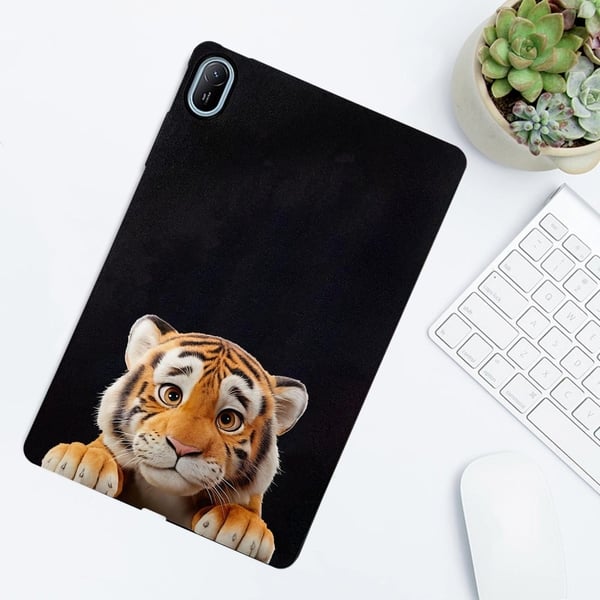 Huawei MatePad SE 11 Case Pattern Printing Slim Flexible Tablet Protective Cover - Little Tiger