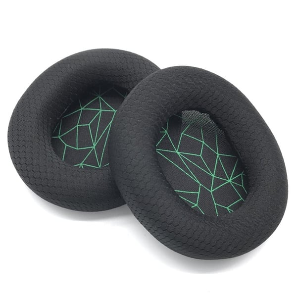 1 par Steelseries Arctis 7 / 5 / 3 hörlurar öronkuddar Memory Foam hörselkåpa kuddar - Svart / Grön