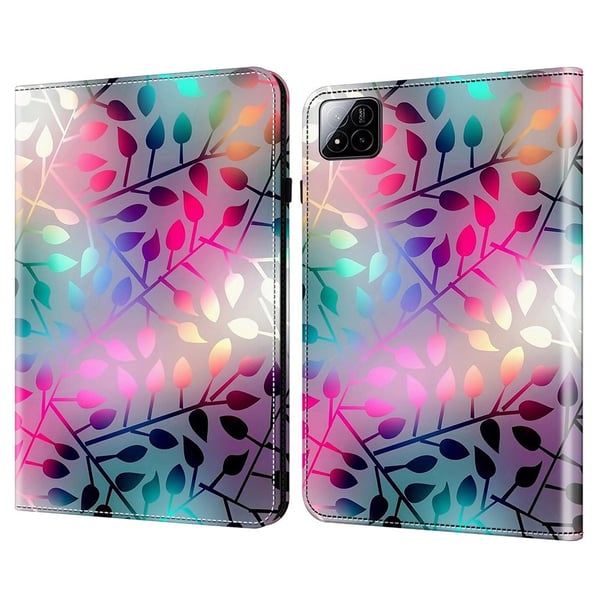 Xiaomi Pad 7 / 7 Pro Case Flip Stand Leather Tablet Cover Pattern Printed - Maple Leaf