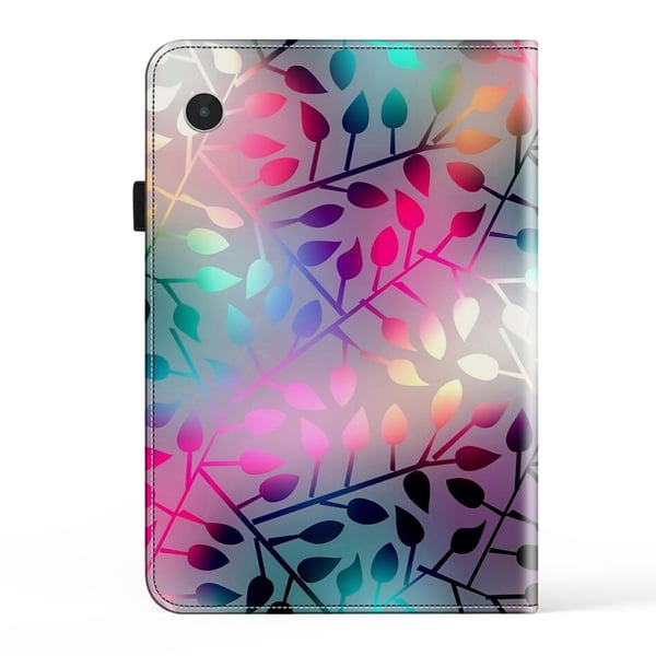Lenovo Tab Plus Etui Flip Stand Læder Tablet Cover Mønster Trykt - Ahornblad