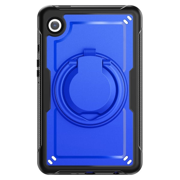 Samsung Galaxy Tab A9 (SM-X110 / X115 / X117) Etui med roterende kickstand Stødsikkert og fleksibelt tablet cover - Mørkeblå